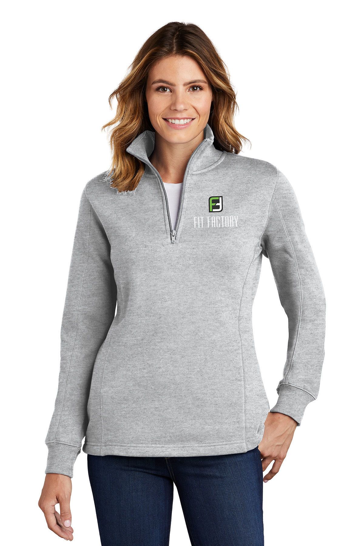 Fit Factory Ladies 1/4-Zip Sweatshirt