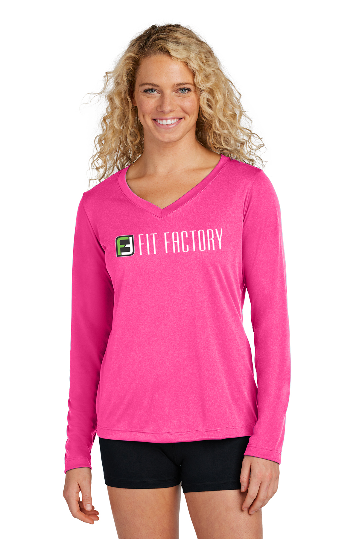 FF Breast Cancer Awareness Women's Long Sleeve V-Neck Tee