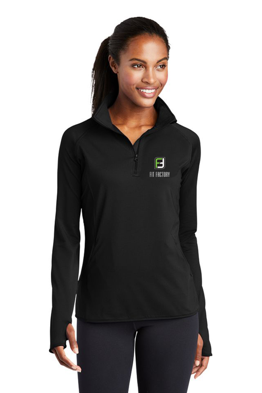 Fit Factory Ladies Stretch 1/2-Zip Pullover